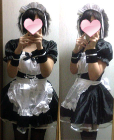 エヴァ アスカ風 萌えるメイド服・黒２